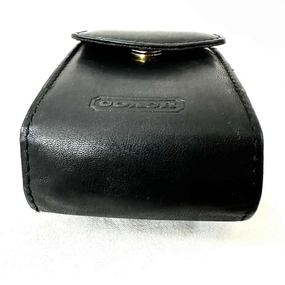 Coach 4521 Star TAC Leather Vintage Flap Small Cell Phone Case Holder